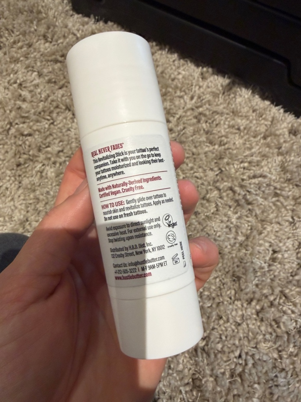 HUSTLE BUTTER TATTOO NEW revitalizing stick professional care balm moisturizer - Picture 2 of 4